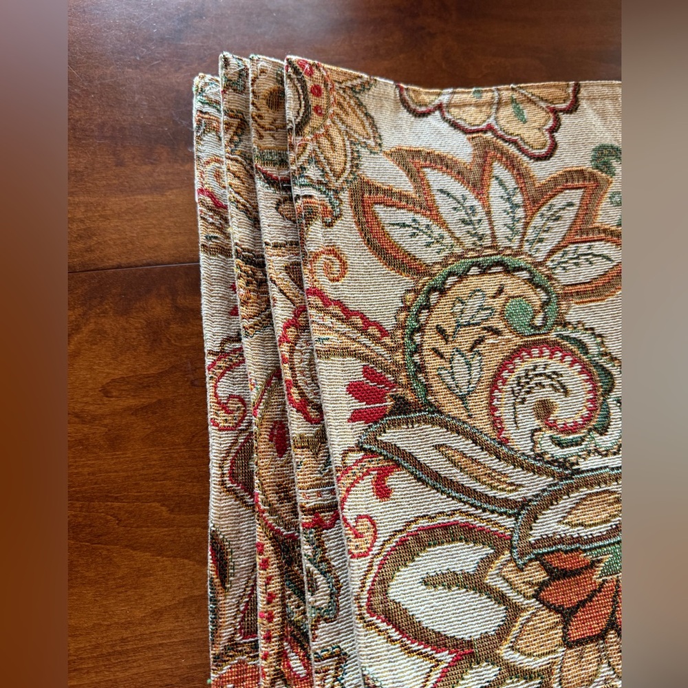 Placemat Fall colors  Paisley tapestry - Multicolor fall colors